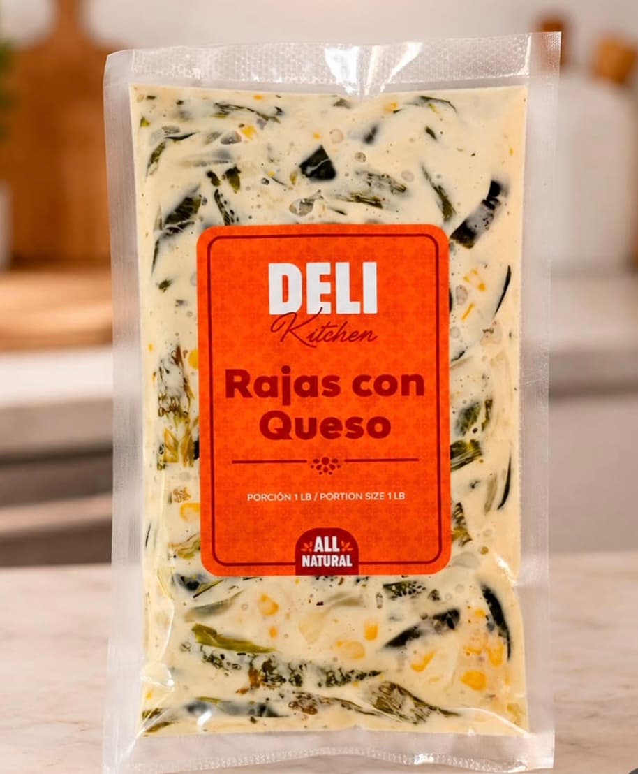Deli Kitchen Rajas con Queso frozen pack