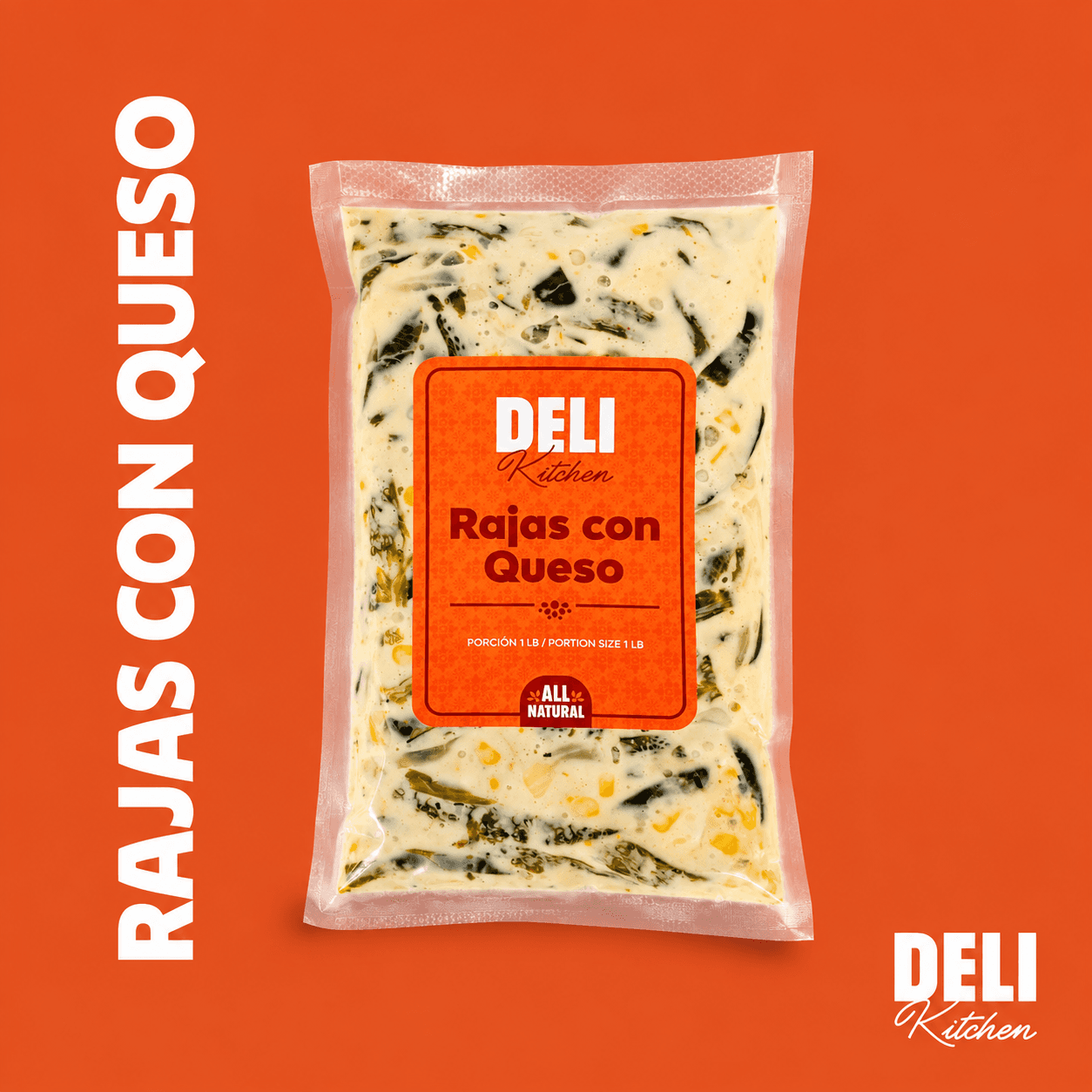 Deli Kitchen Rajas con Queso frozen pack