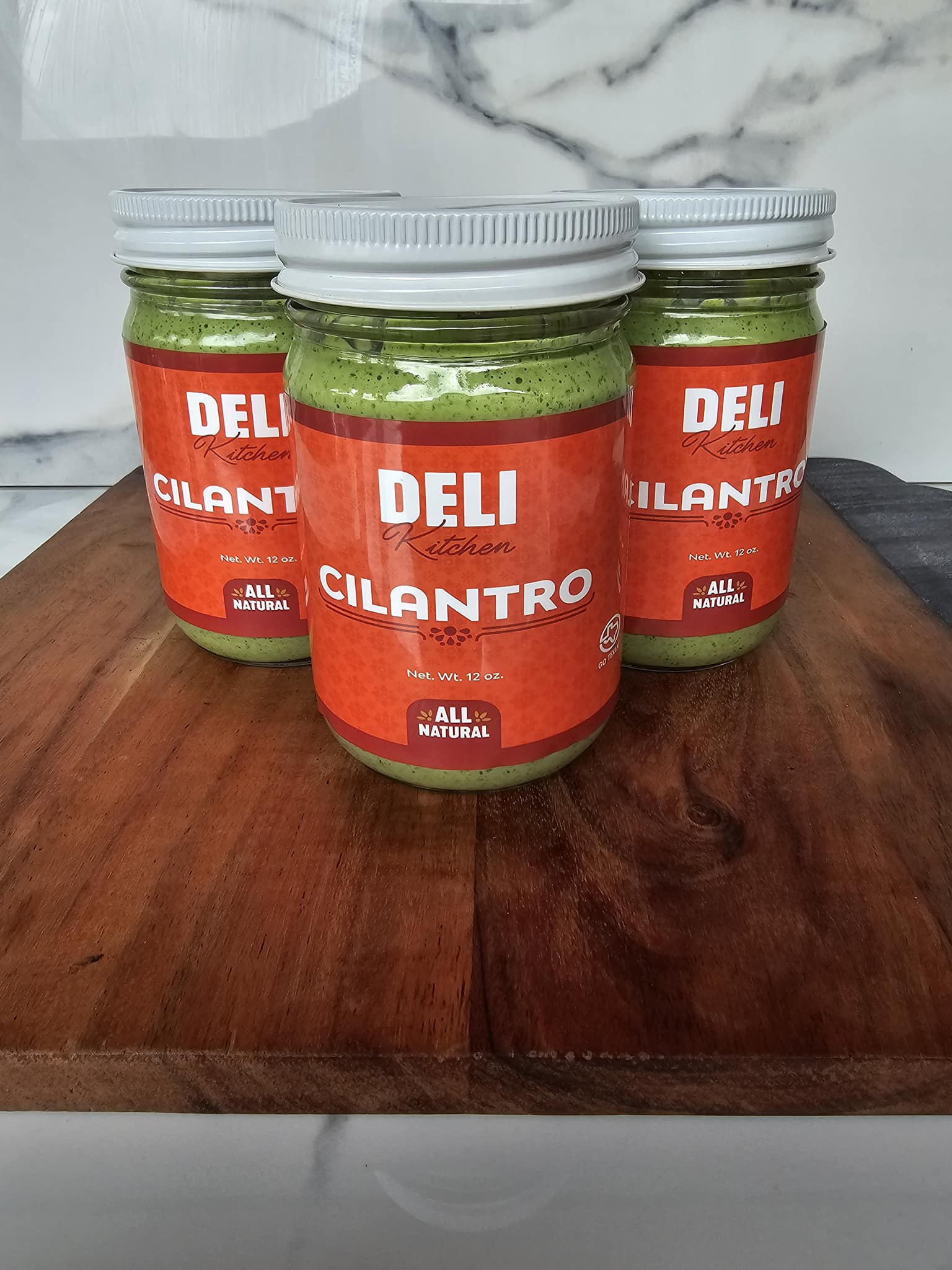 Deli Kitchen Cilantro sauce jars